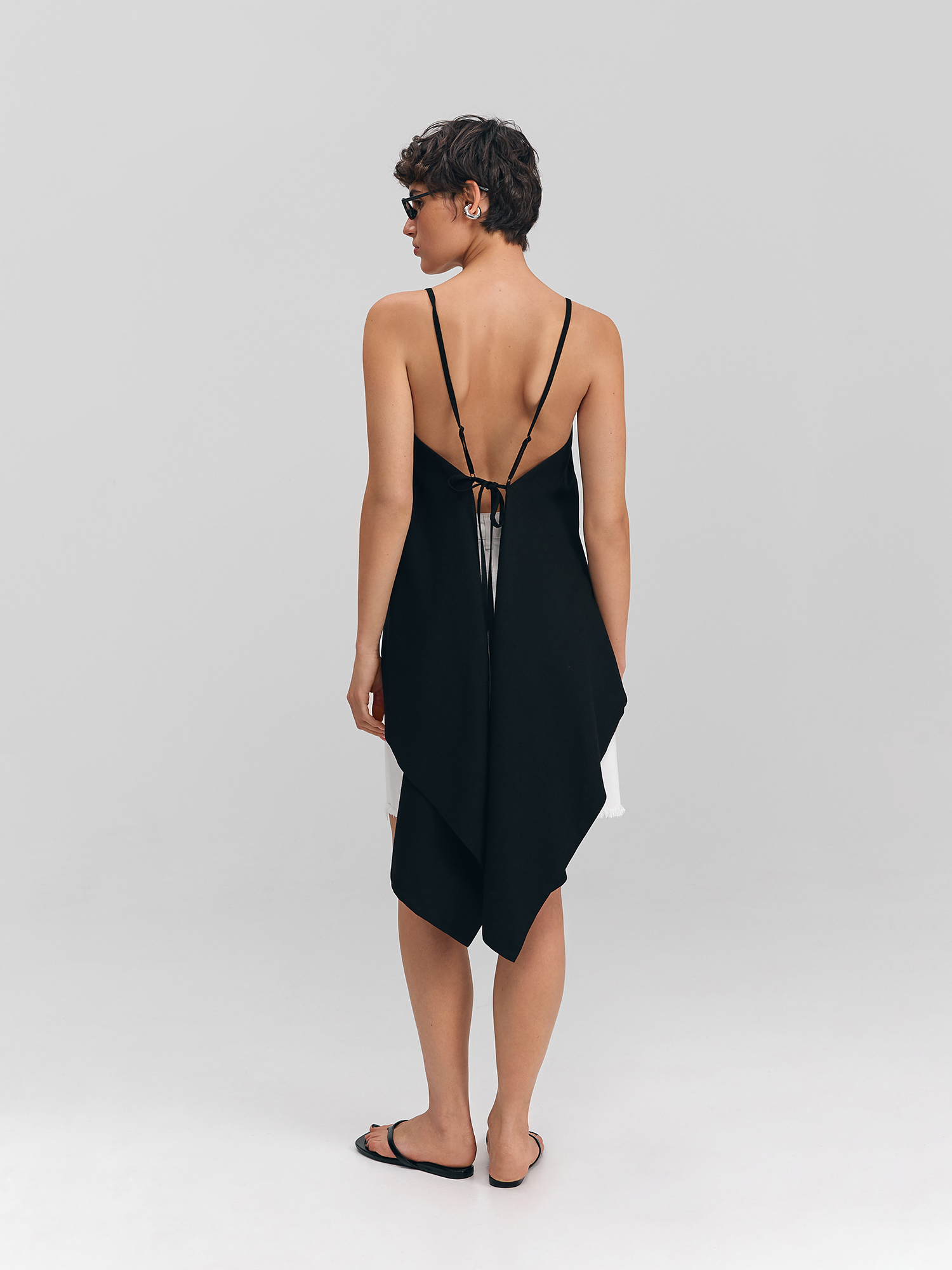 Linen top, black