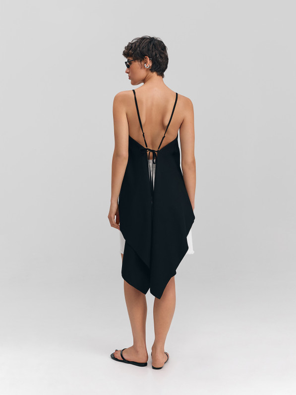 Linen top, black