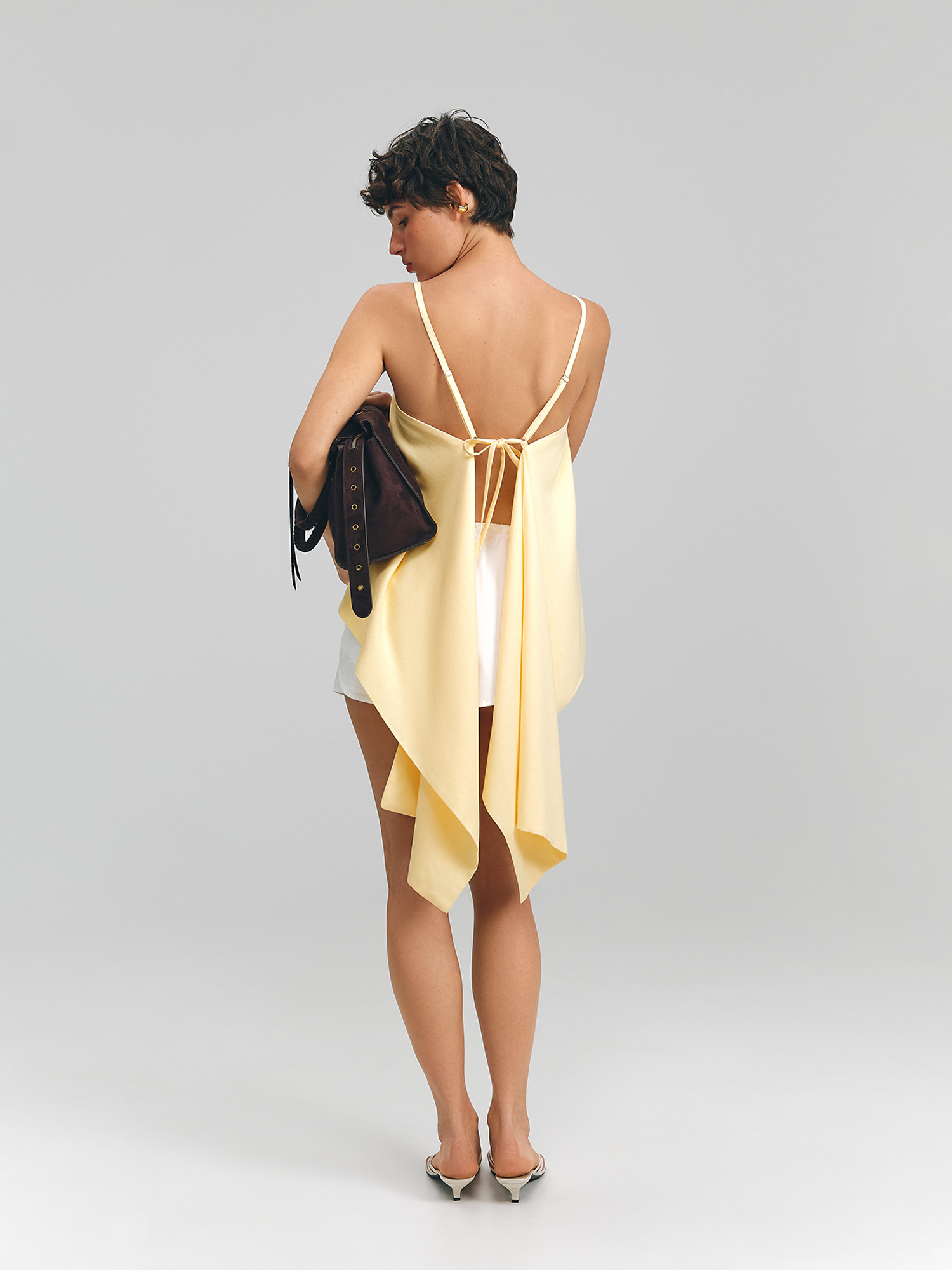 Linen top, yellow