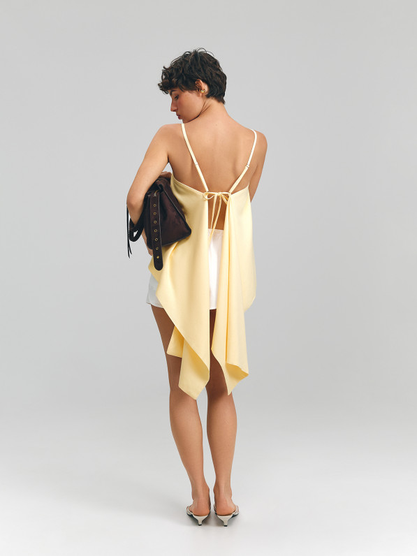 Linen top, yellow