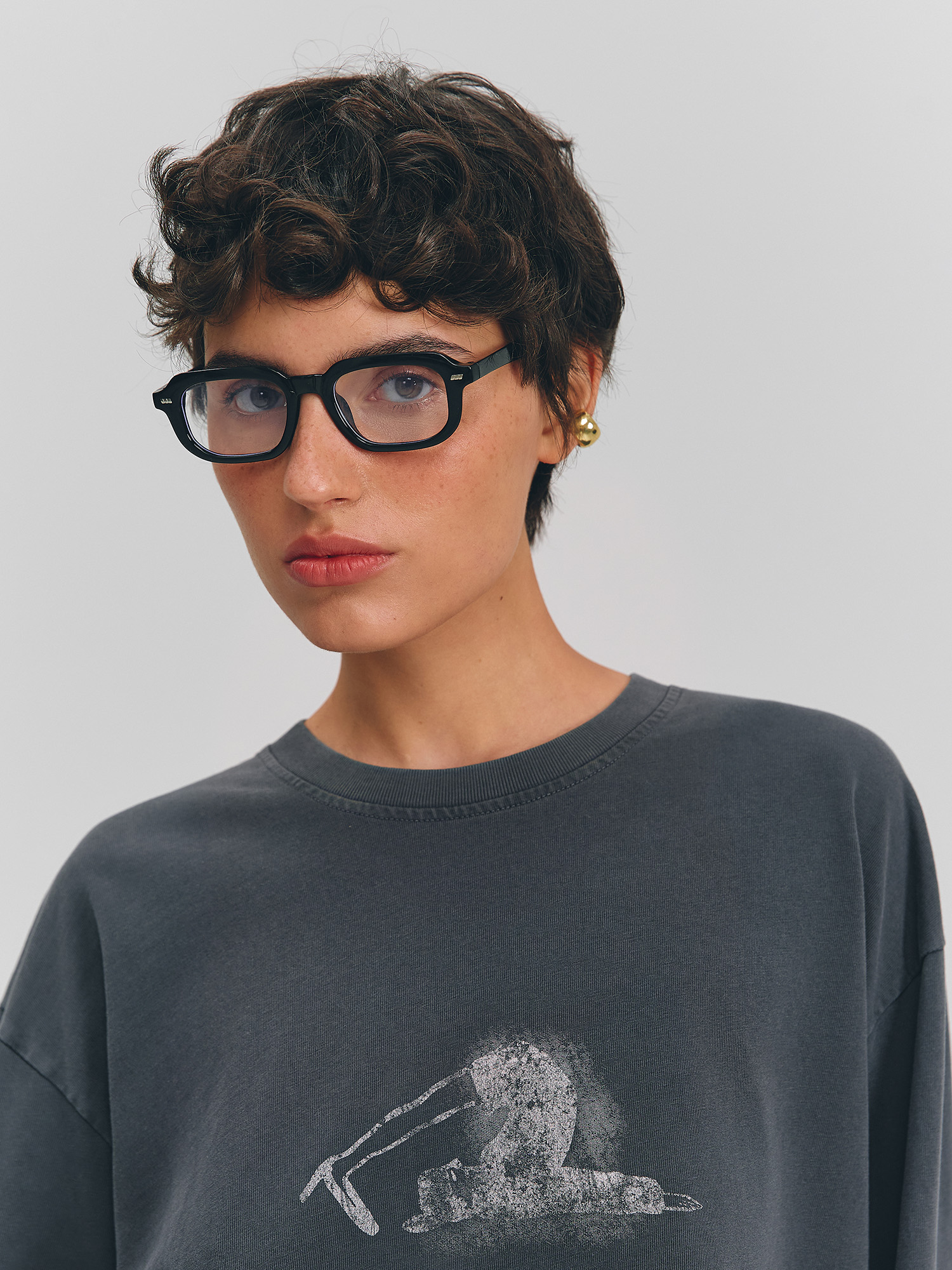 Longsleeve washed "out of stock", dark gray