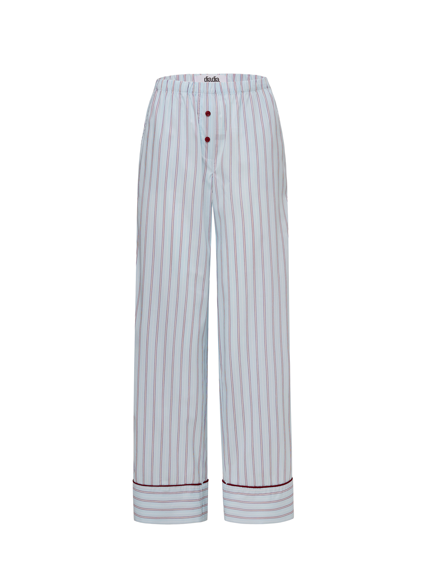 Striped pants, blue