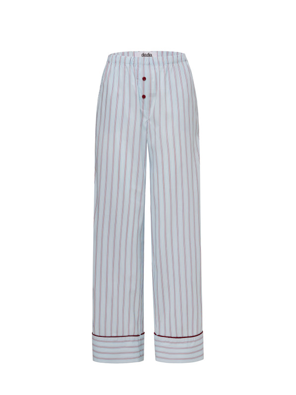 Striped pants, blue