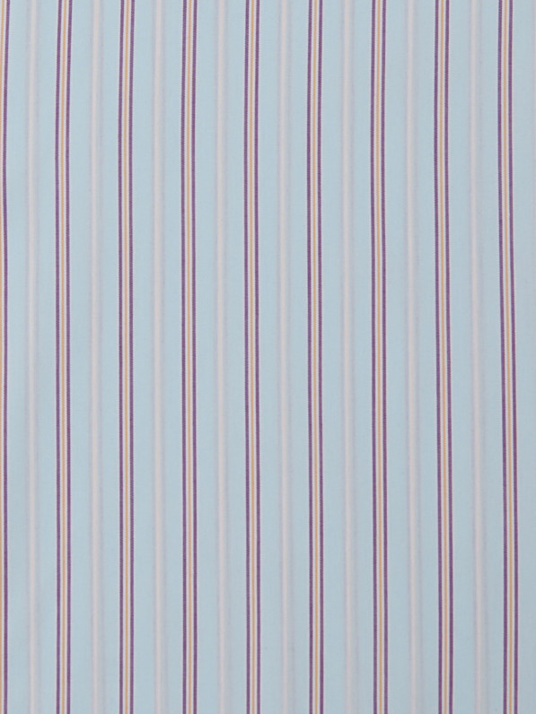 Striped neckline top, blue