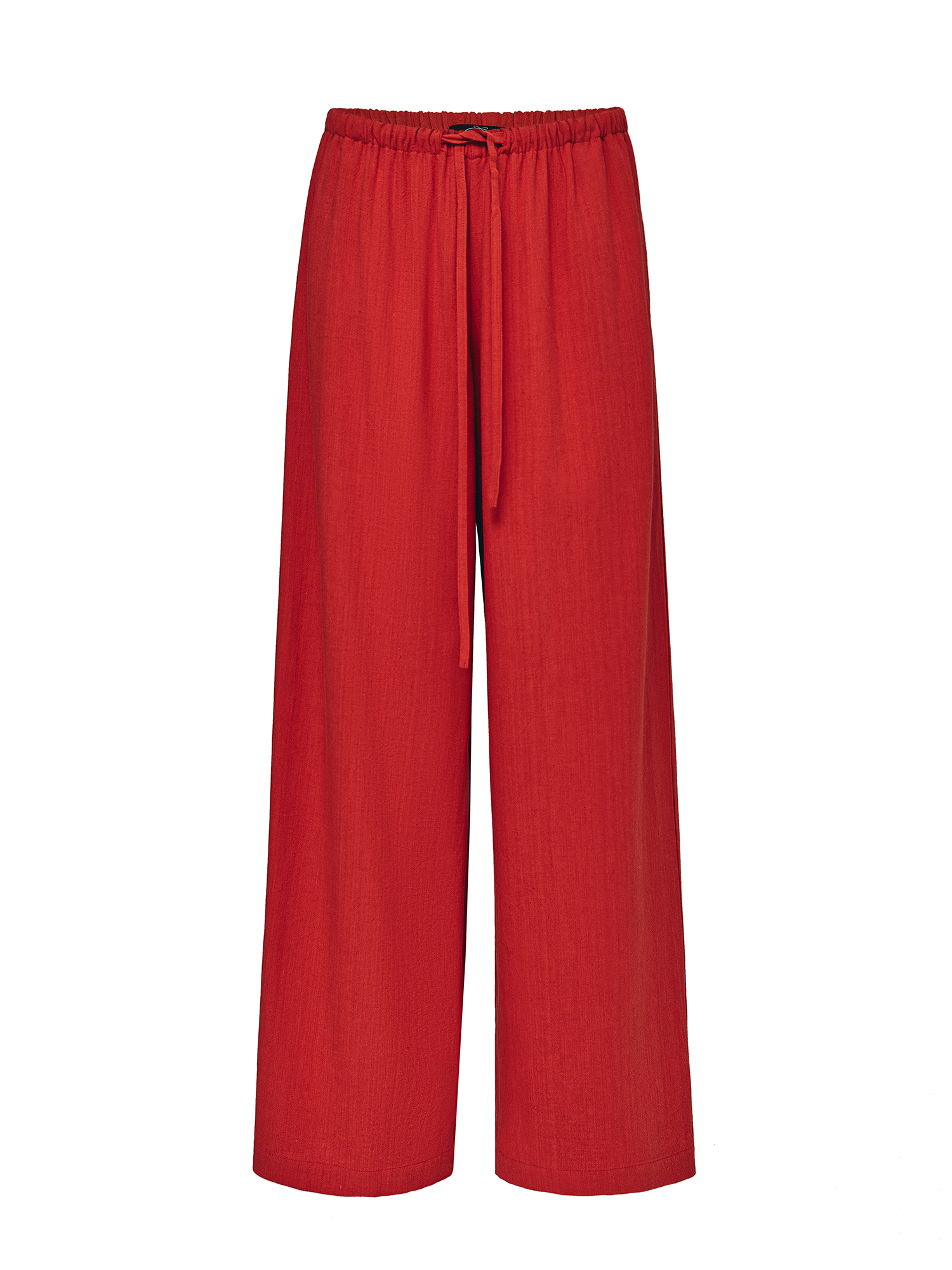 Linen pants, red