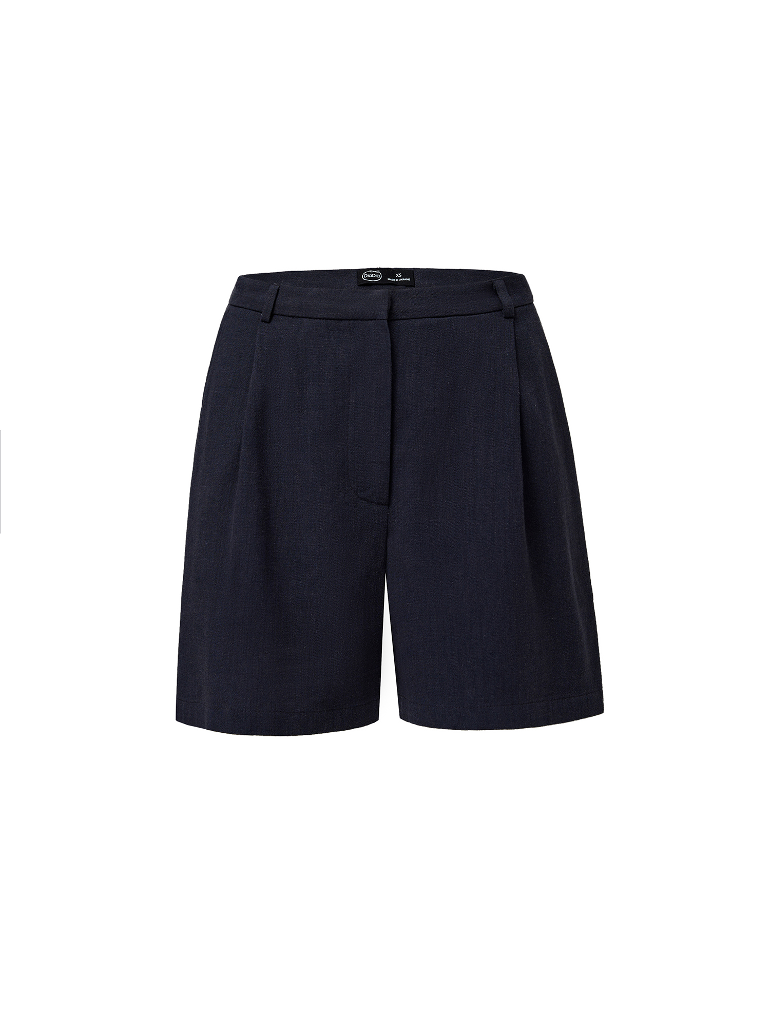 Linen shorts, blue
