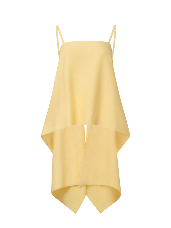 Linen top, yellow