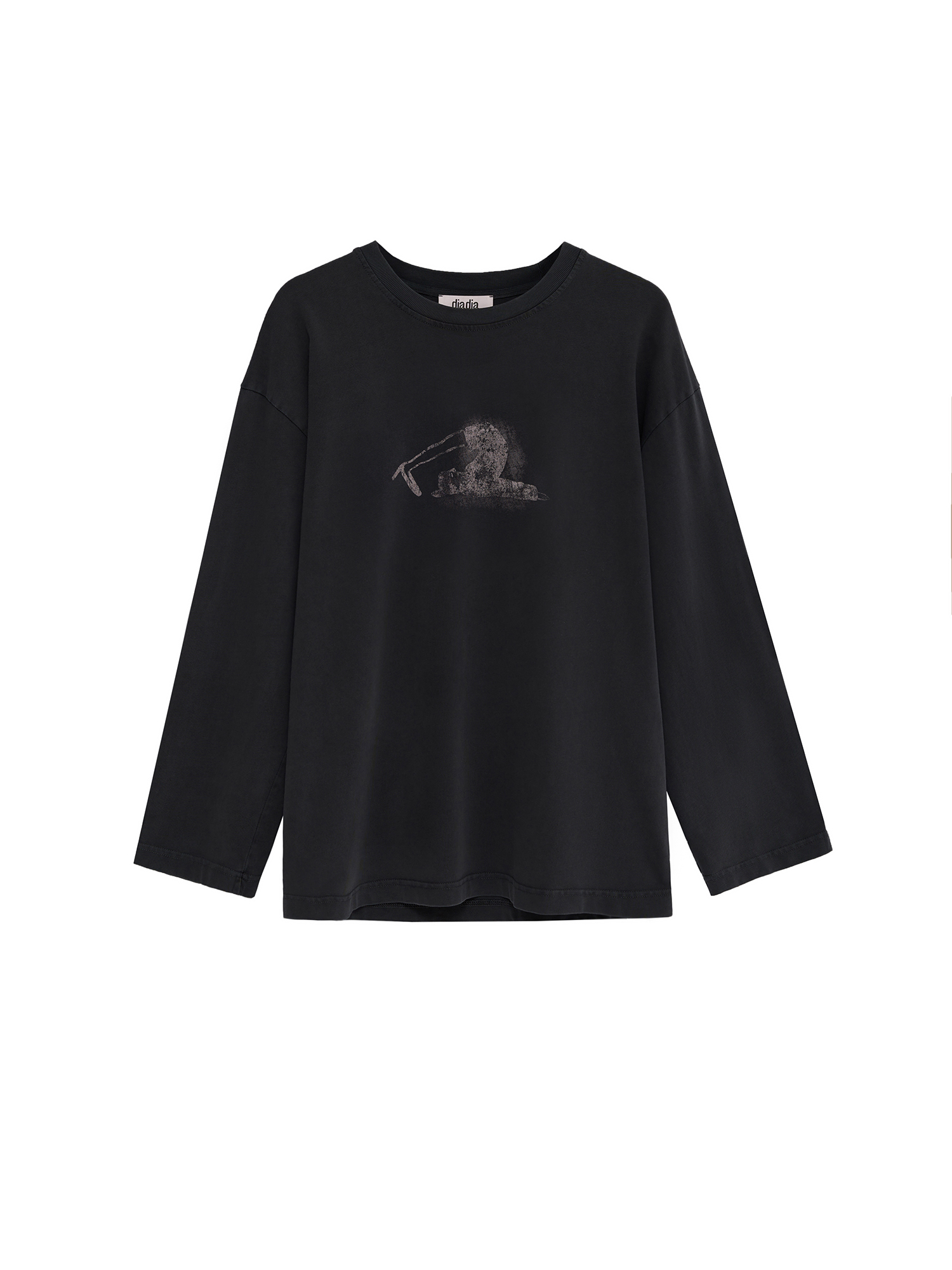 Longsleeve washed "out of stock", dark gray