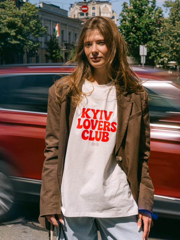 Футболка "Kyiv lovers", молочна