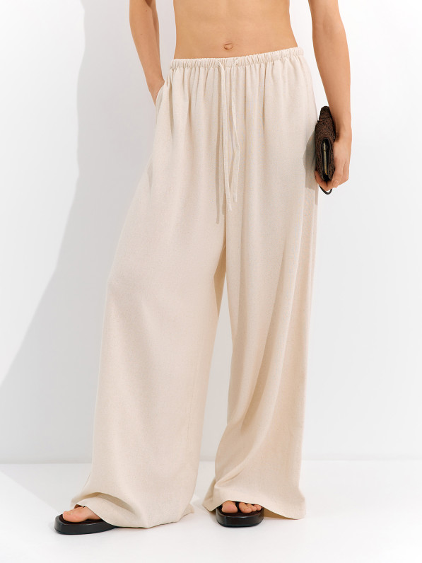 Linen pants, light beige