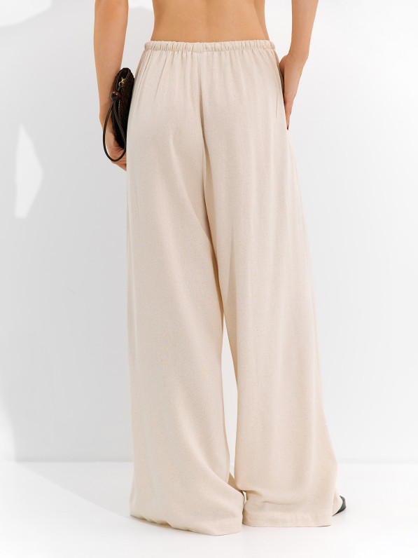 Linen pants, light beige