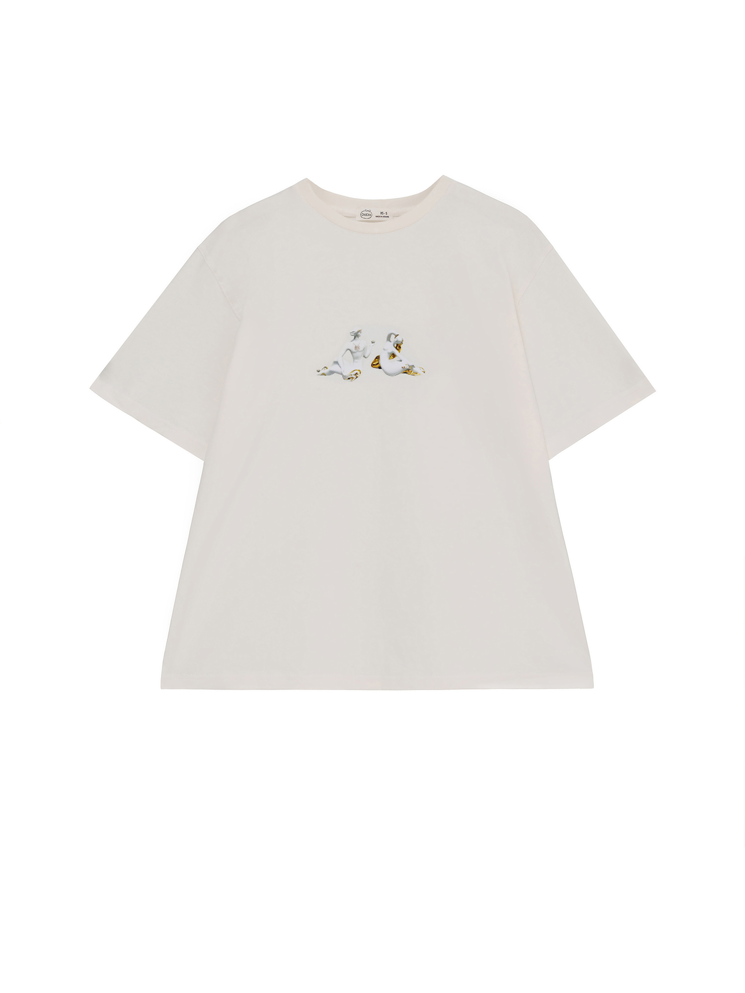 T-shirt "Grandma says hi!", milky
