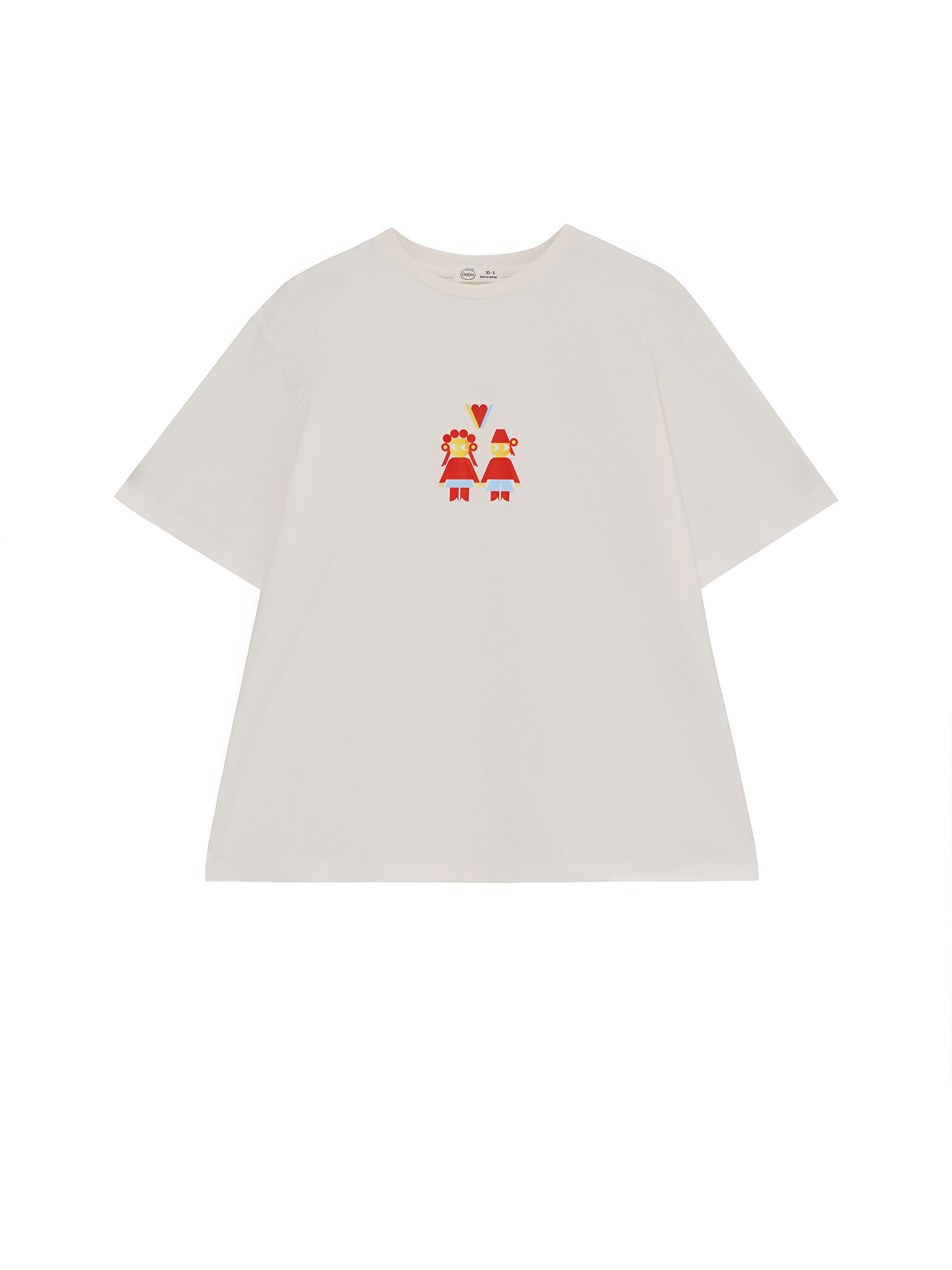 T-shirt "Love is", milky