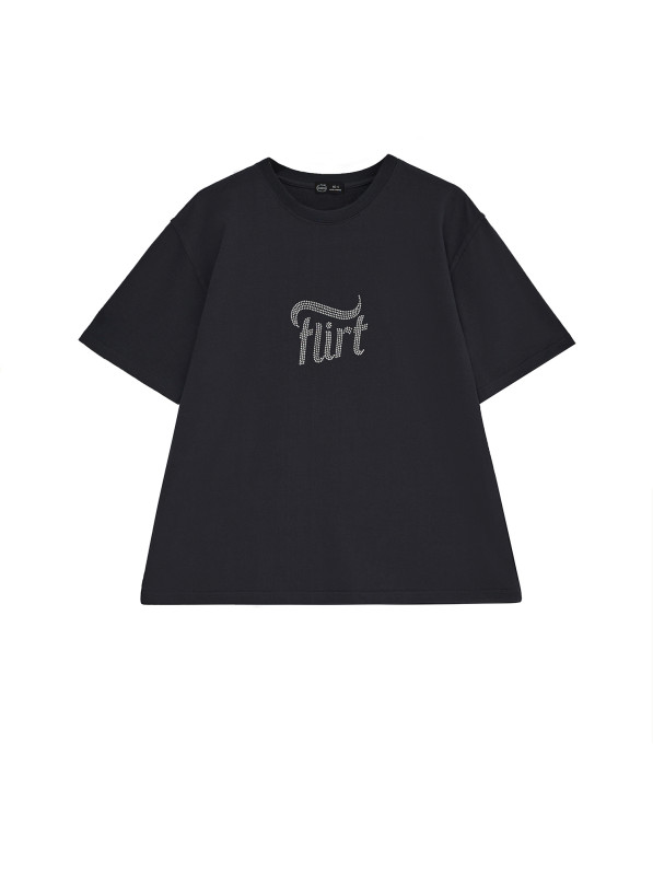 "Flirt" T-shirt, graphite