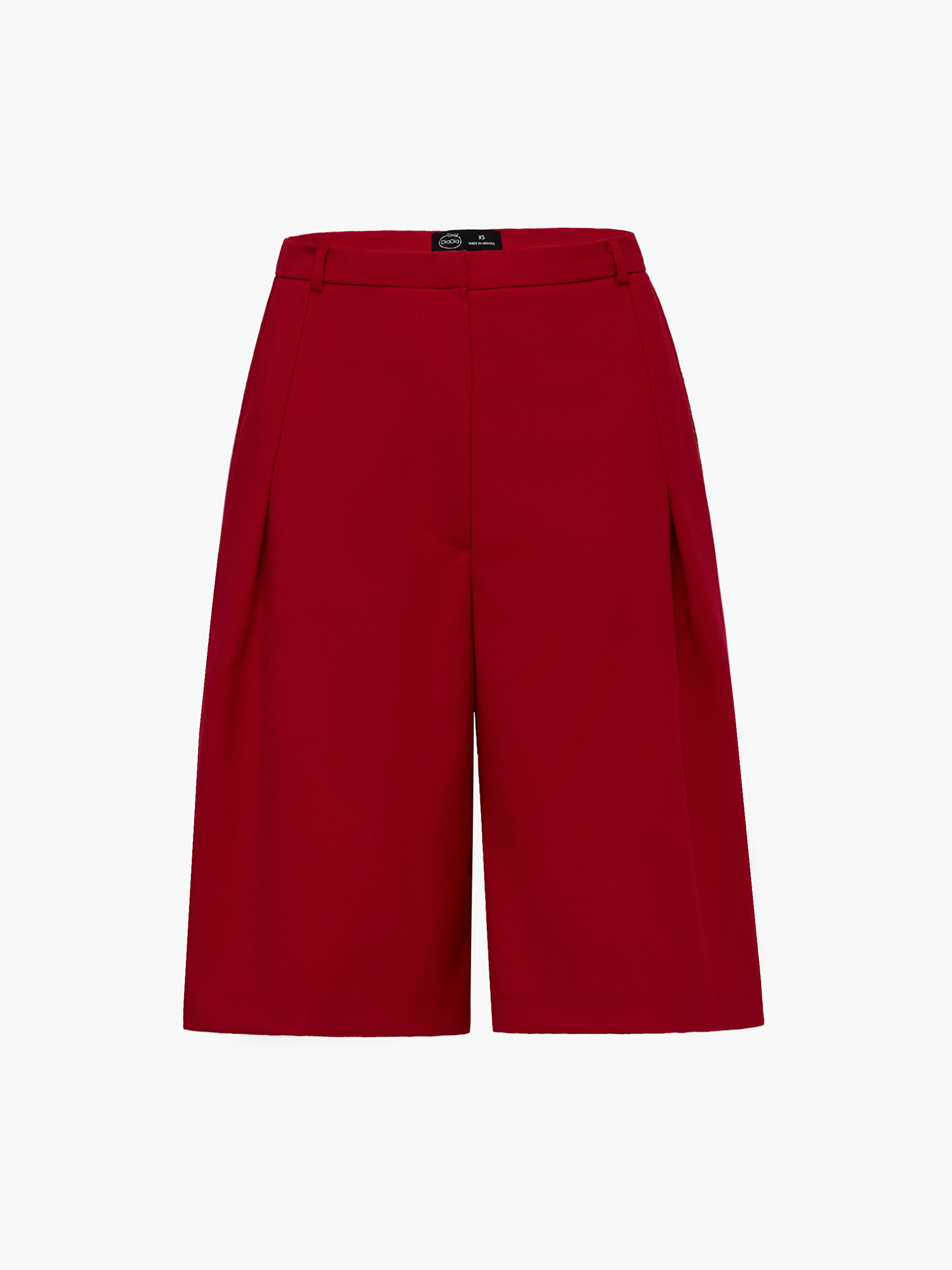 Bermuda shorts, red