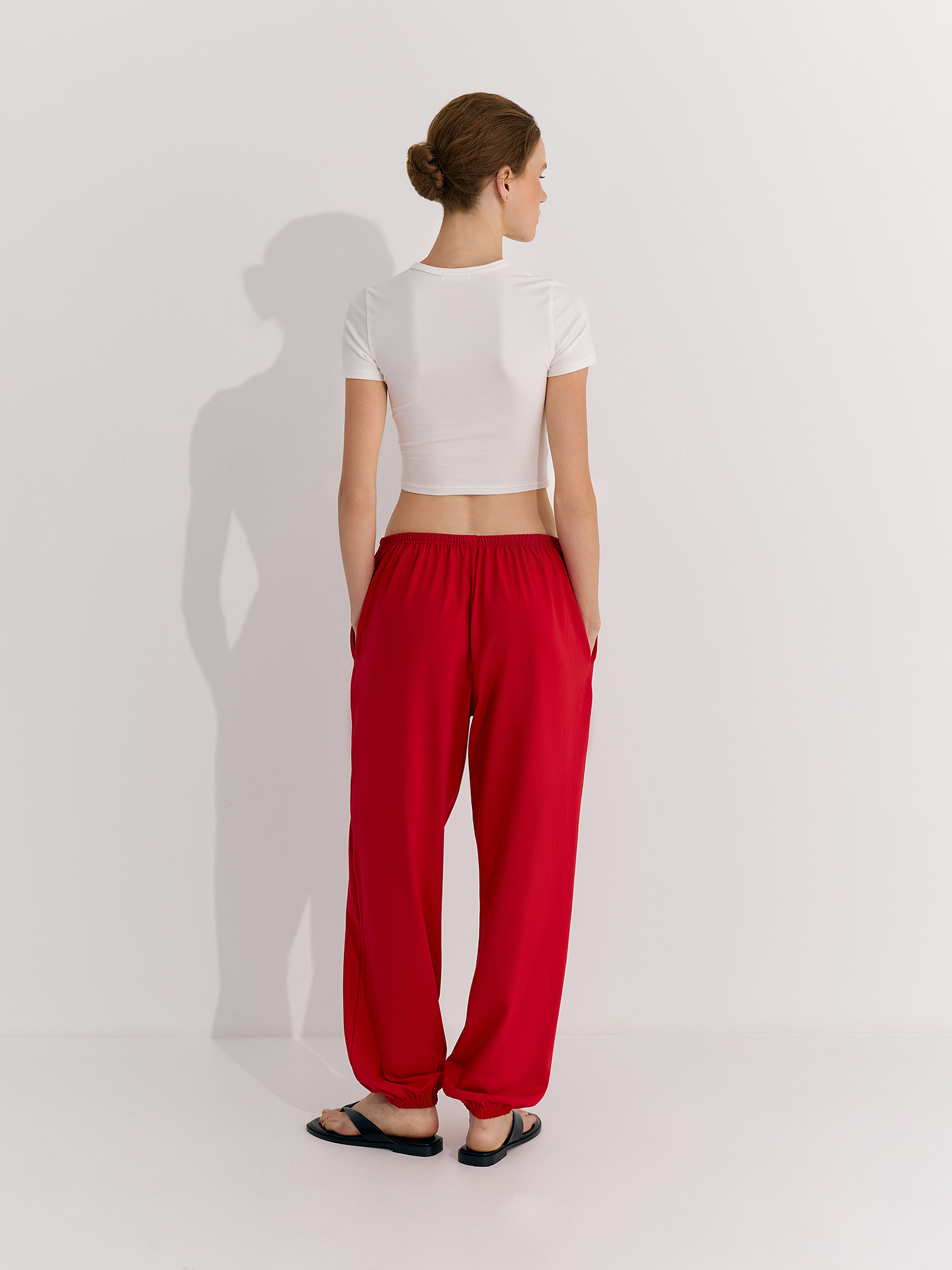 Джогери тонкі oversize, червоні