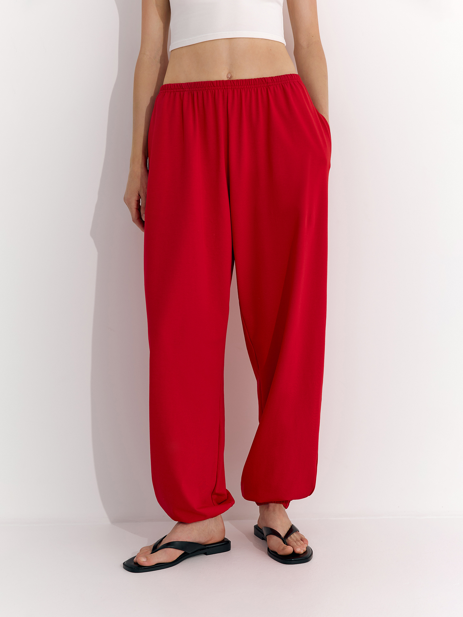 Джогери тонкі oversize, червоні