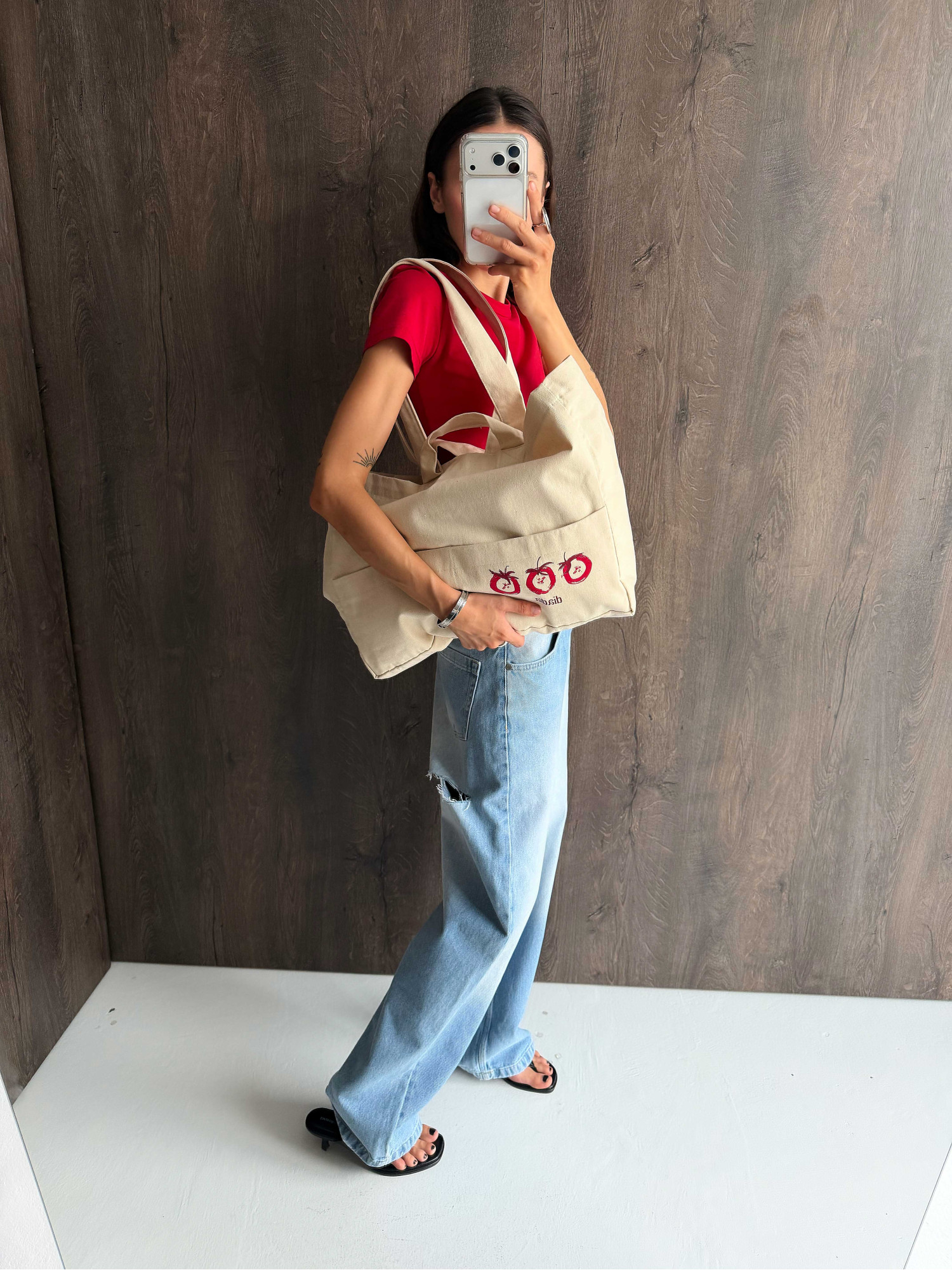 Шопер "Tomato Tote", молочний